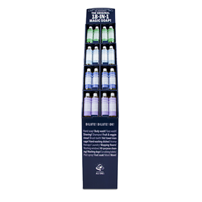 Dr. Bronner's Magic Soap - Display Floor Soap 16 Oz Four Frag. (1disp)