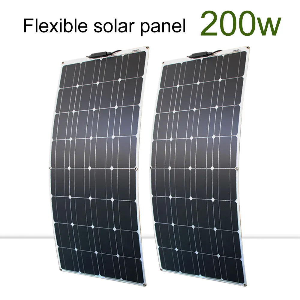100-300w flexible solar panels 12/24v + inverter KIT
