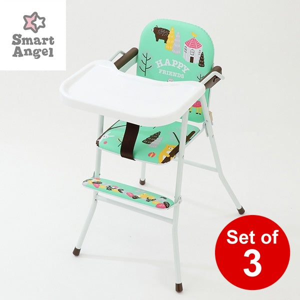 [ ケース販売 ]  SmartAngel  ハイチェア HappyFriends×3個入 [西松屋]【日本出荷】