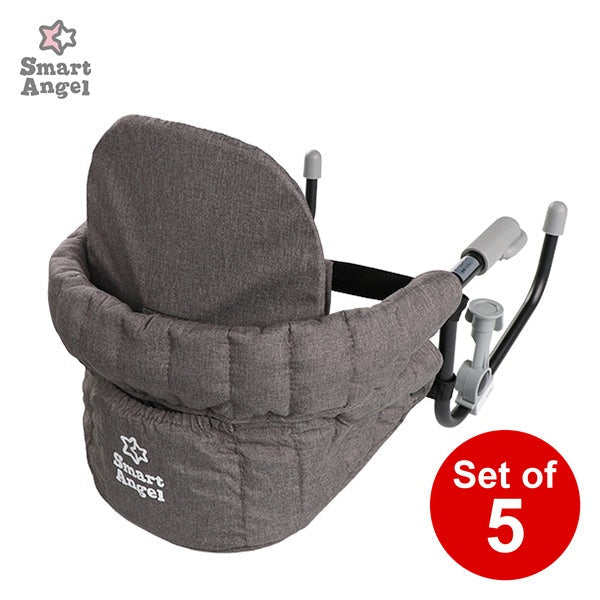 [ ケース販売 ]  SmartAngel  背もたれ付きテーブルチェア（クールグレイ）×5個入 [西松屋]【日本出荷】