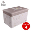 [ ケース販売 ]  SmartAngel  座れるおもちゃ箱BB くま×4個入 [西松屋]【日本出荷】
