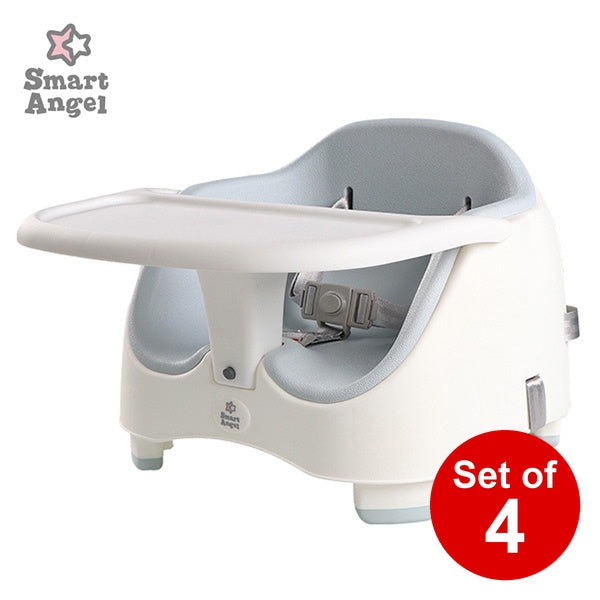 [ ケース販売 ]  SmartAngel  高さ調整ブースターチェア（スカイグレー）×4個入 [西松屋]【日本出荷】