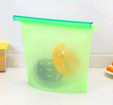 Reusable Silicone food storage bag vacuum sealed bag