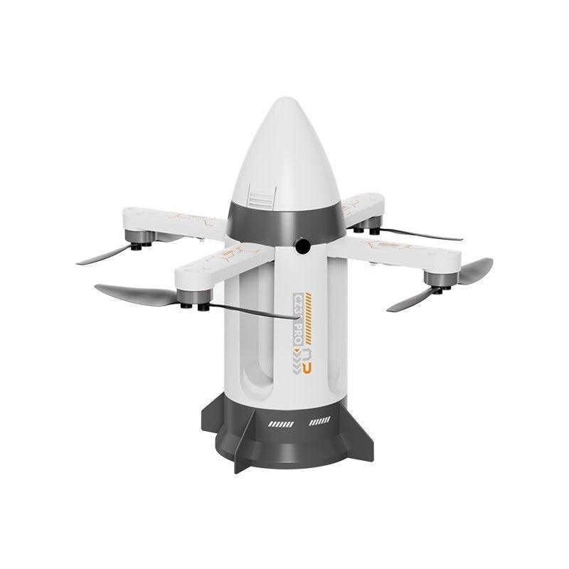 Mini Remote Control Drone Rocket Toy with LED Lights, Foldable RC Aircraft
