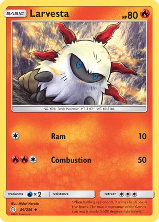 Larvesta 34/236 - SM  Cosmic Eclipse