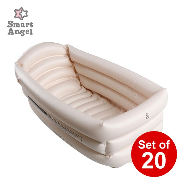 [ ケース販売 ]  SmartAngel  エアー式ソフトベビーバス（アイボリー）×20個入 [西松屋]【日本出荷】