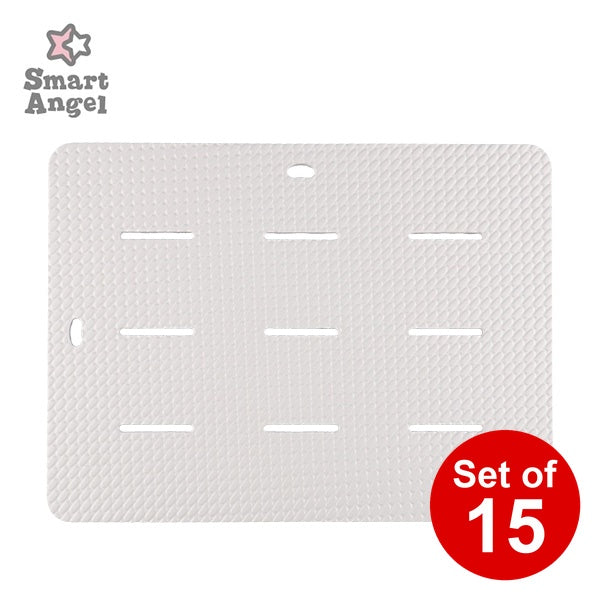 [ ケース販売 ]  SmartAngel  抗菌バスマットミニ（ホワイト）×15個入 [西松屋]【日本出荷】