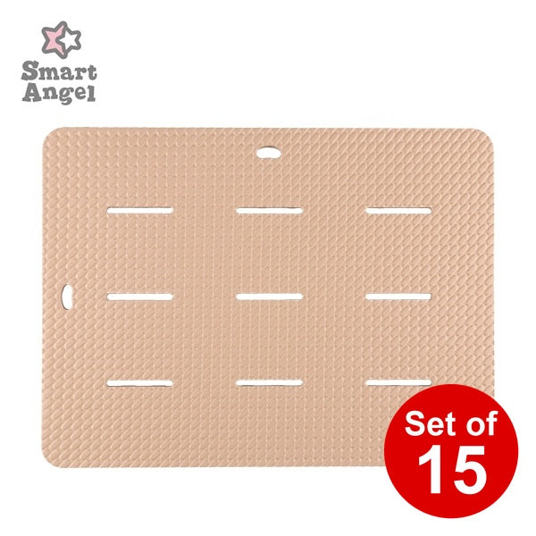 [ ケース販売 ]  SmartAngel  抗菌バスマットミニ（ベージュ）×15個入 [西松屋]【日本出荷】