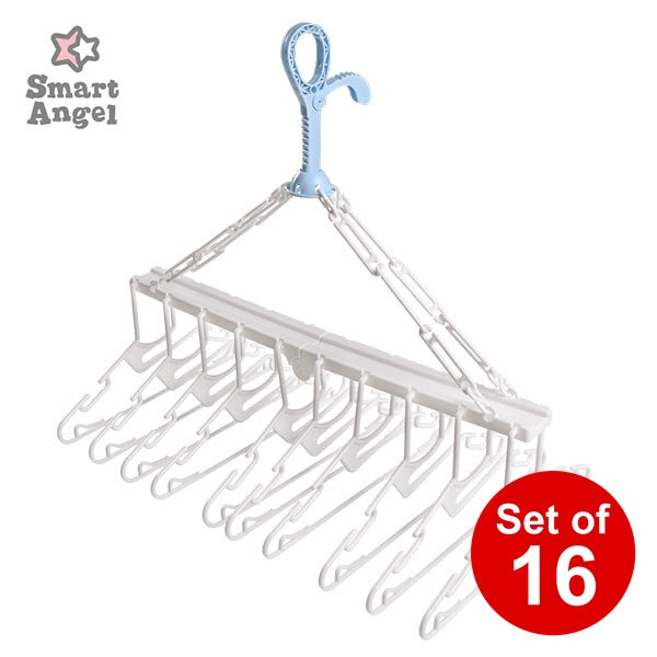 [ ケース販売 ]  SmartAngel  するっとキッズ10連ハンガー×16個入 [西松屋]【日本出荷】