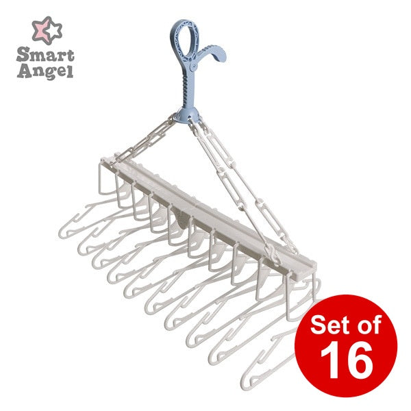 [ ケース販売 ]  SmartAngel  するっとべビー10連ハンガー×16個入 [西松屋]【日本出荷】