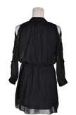 UNBRANDED Women Shirt Dresses Regular fit in Black - 4