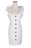 REVAMPED Women Sheath Dresses Regular fit in White - S