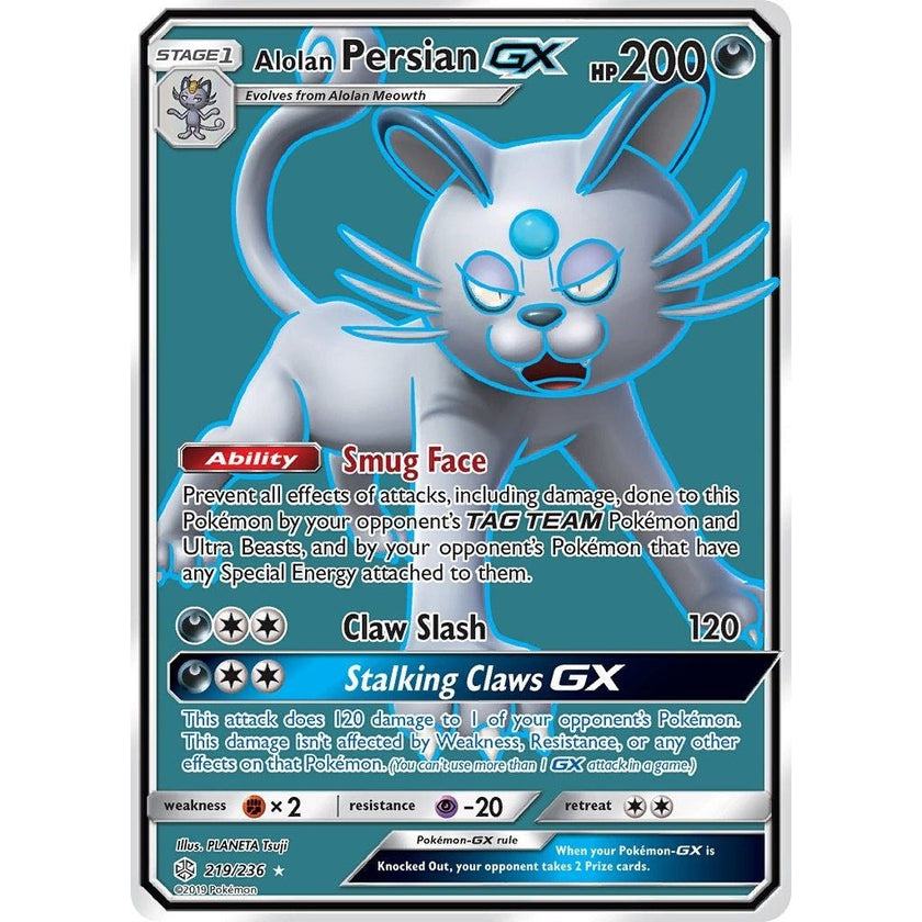 Alolan Persian GX (Full Art) (219/236) (SM12)