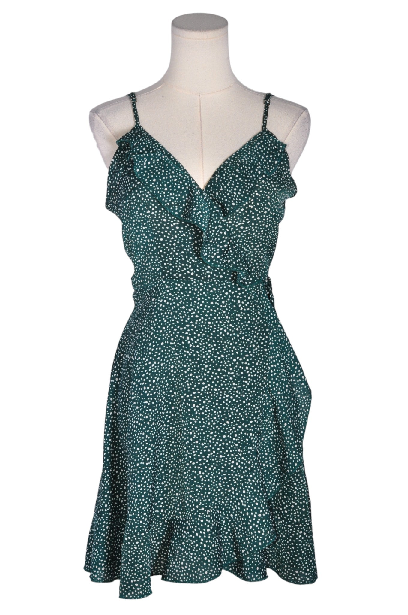 SHEIN Women Fit & Flare Dresses Regular fit in Green - XS