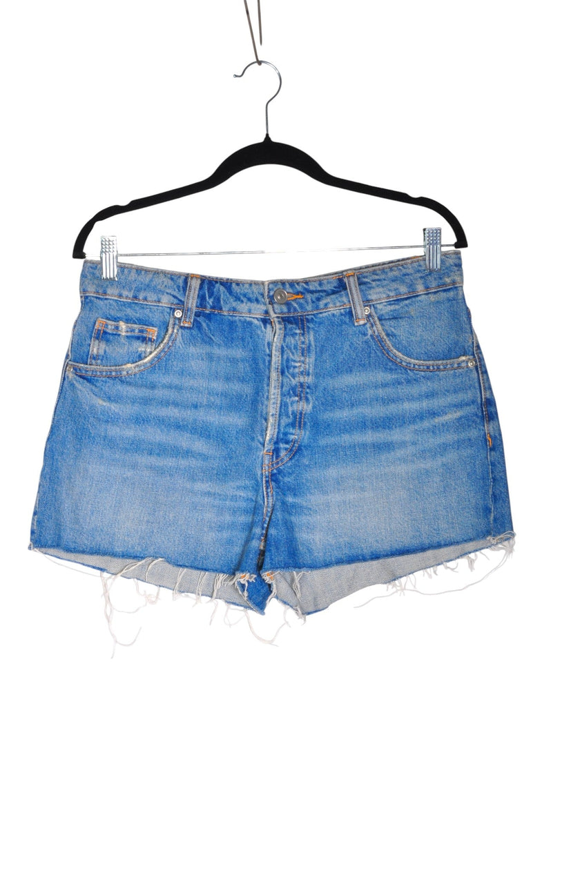 ZARA Women Denim Shorts Regular fit in Blue - 4