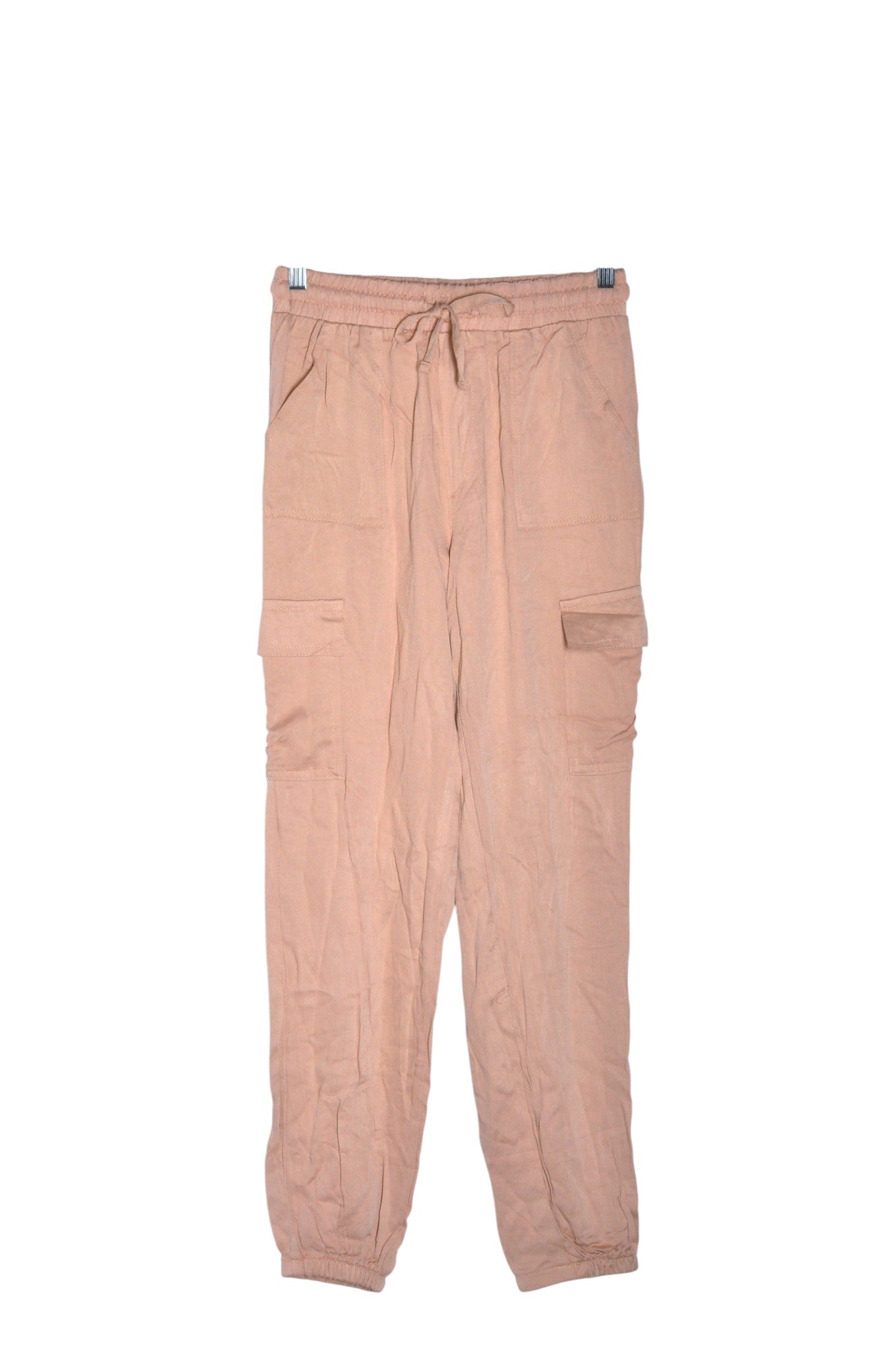 REVAMPED Women Cargo Pants Regular fit in Beige - S