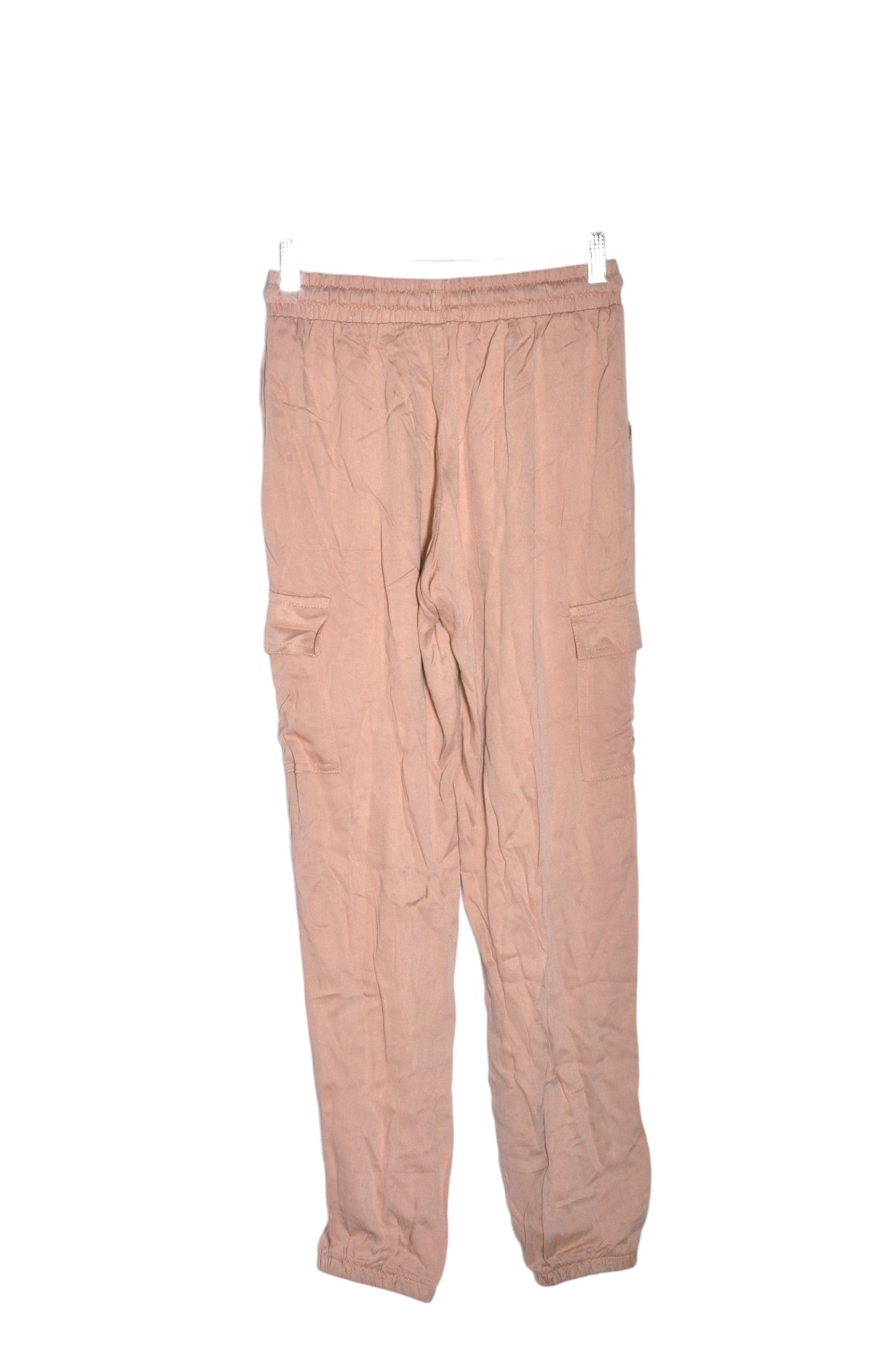 REVAMPED Women Cargo Pants Regular fit in Beige - S