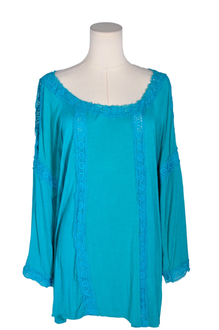 FORGOTTEN GRACE Women Blouses Regular fit in Blue - 1X