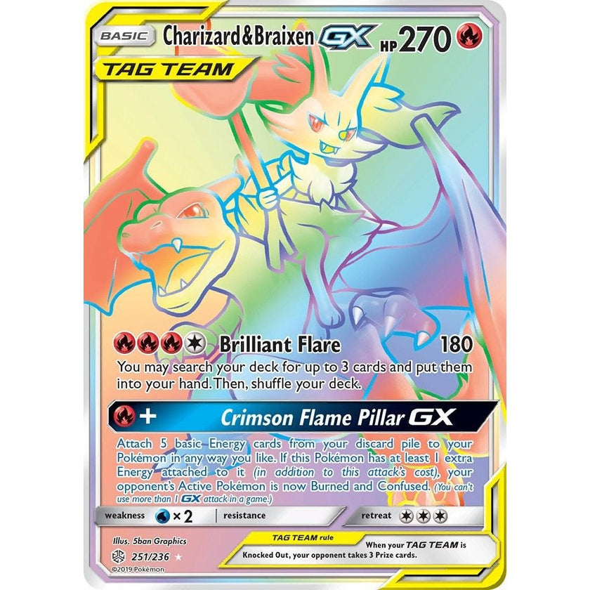 Charizard & Braixen GX (Secret) (251/236) (SM12)