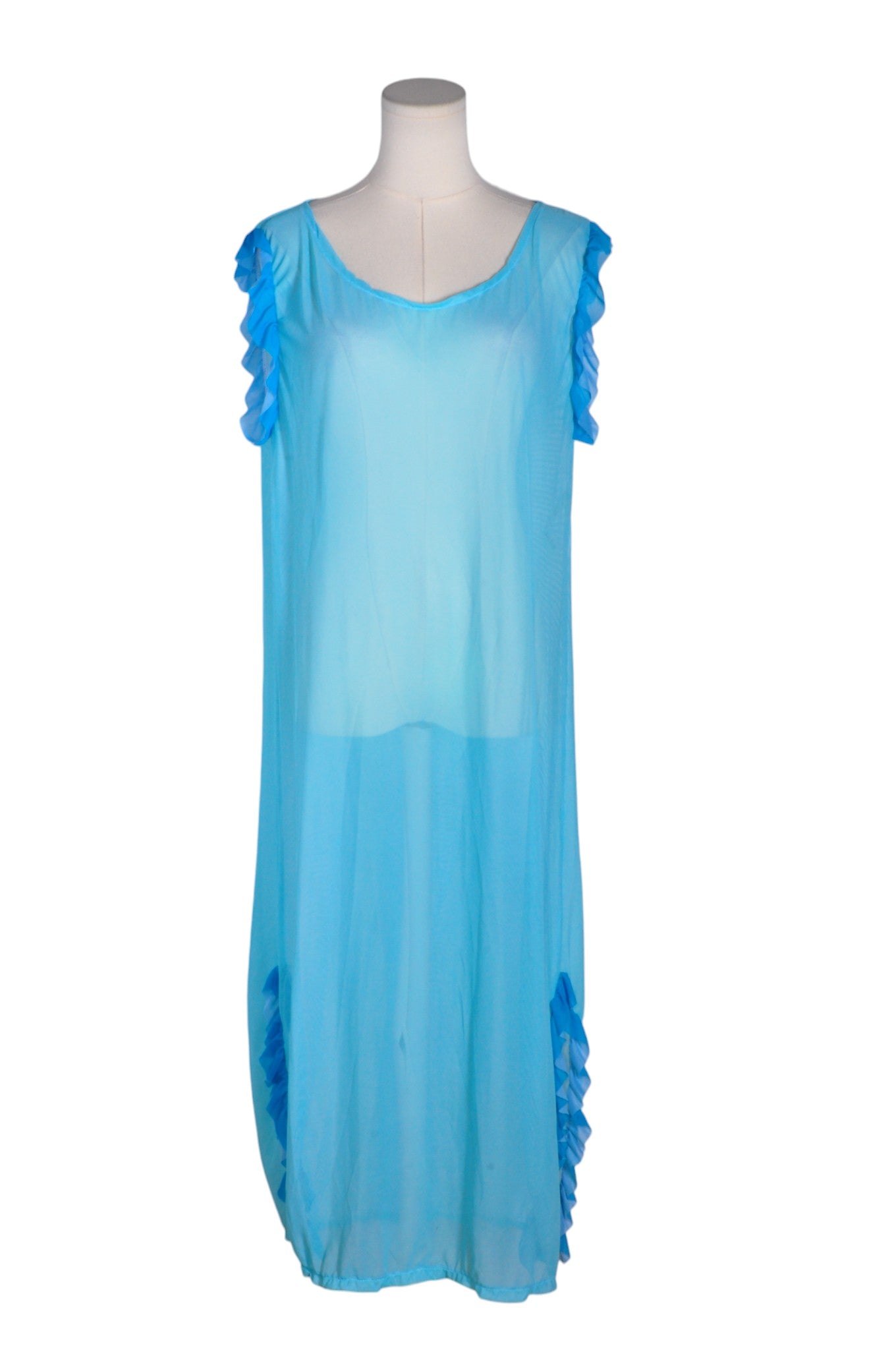 SHEIN Women Maxi Dresses Regular fit in Blue - XL