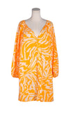 H&M Women Drop Waist Dresses Regular fit in Orange - L