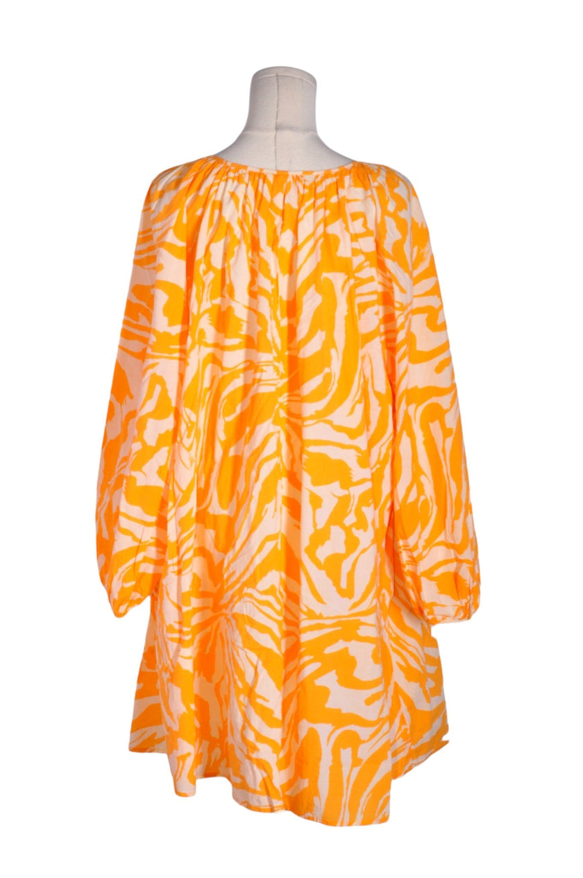 H&M Women Drop Waist Dresses Regular fit in Orange - L