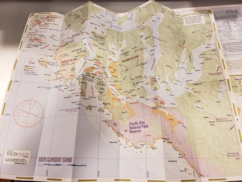 208 South Clayoquot Sound Kayaking and Boating Map