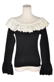 CIDER Women Knit Tops Regular fit in Black - 1XL