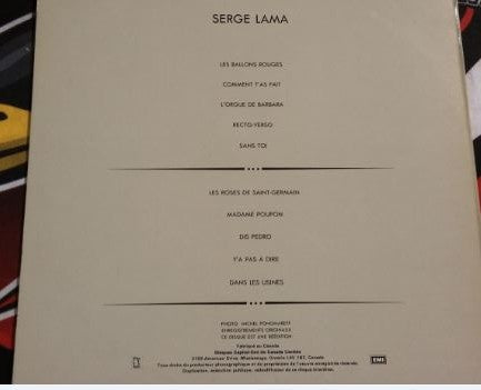 Serge Lama ‎/ Recto-Verso - LP Used