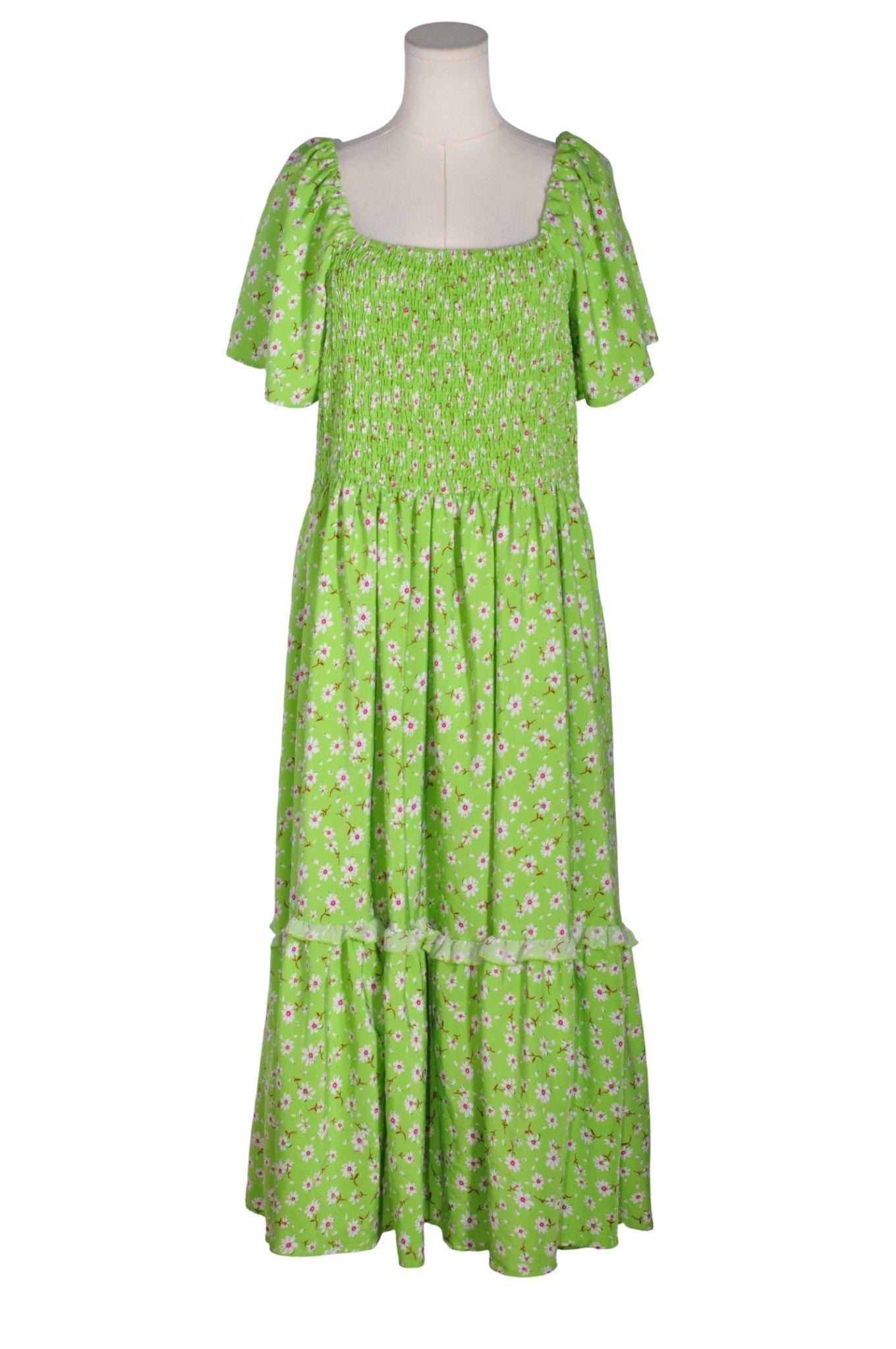 UNIQUE VINTAGE Women Maxi Dresses Regular fit in Green - 2XL