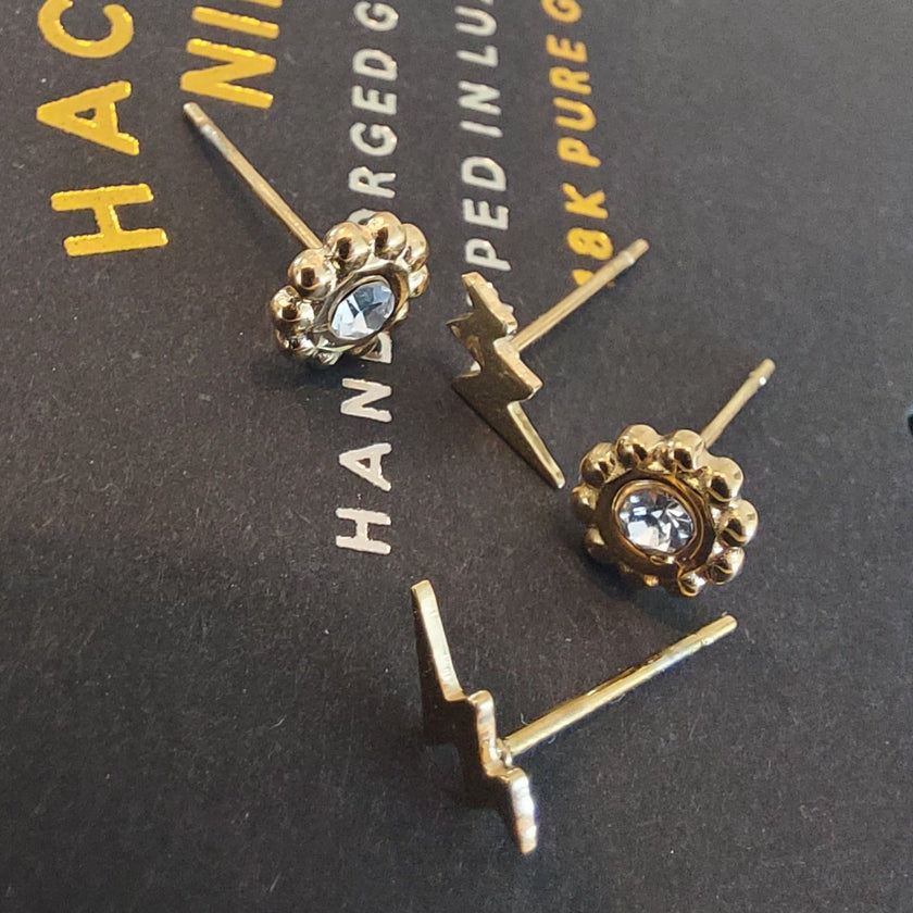 EKON 2-Pair Stud Earrings Set