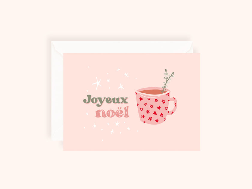 Carte de Noël pliée - format 5x7