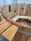 Fluid Float Colonial Cedar Hot Tub