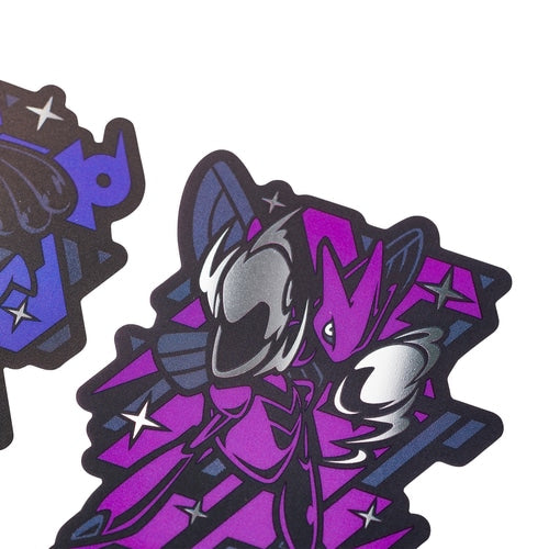 Pokemon Center 2022 COOL x METAL 2 pc Sticker Sheet Lucario & Scizor (Pokémon Center Japan)