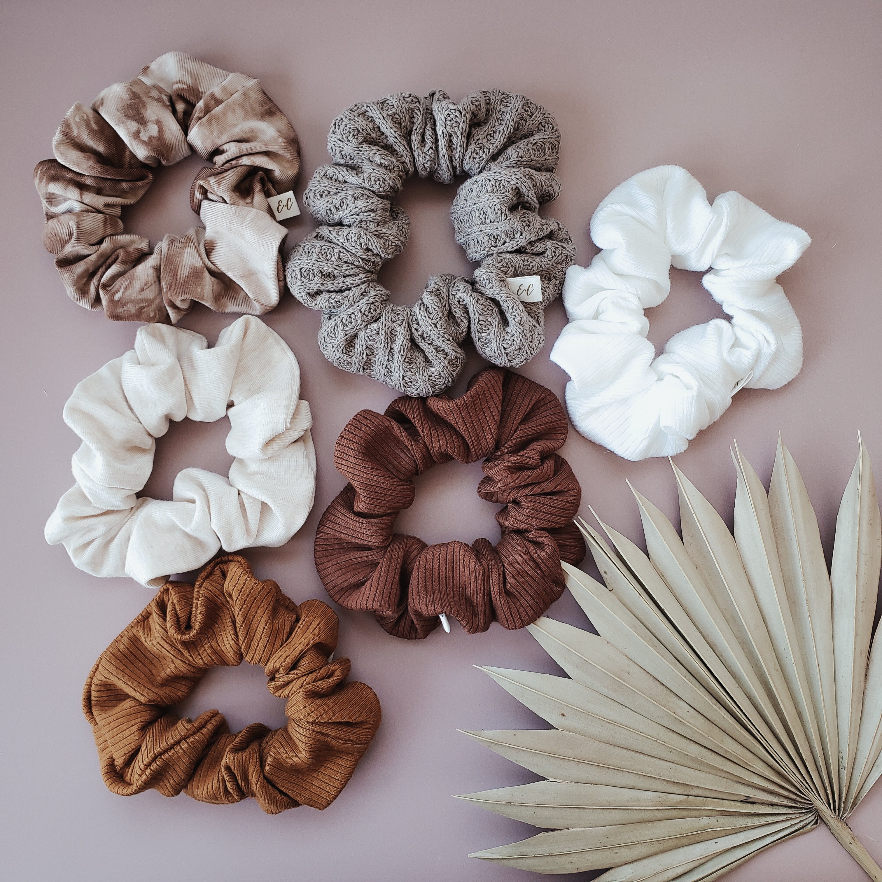 Scrunchie en Modal côtelé | Blanc