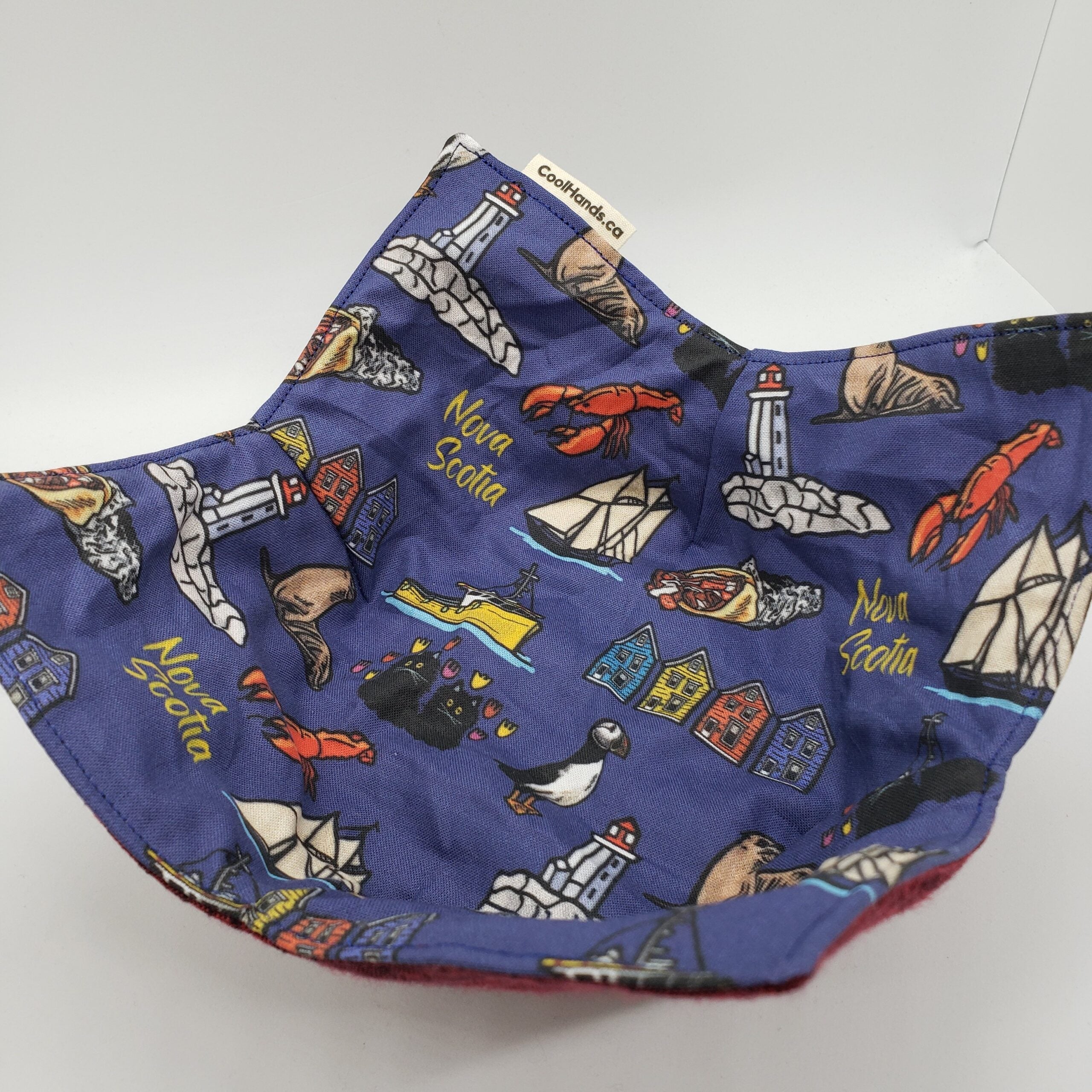 100% Cotton Microwavable Bowl Cozy - Canadas Ocean Playground
