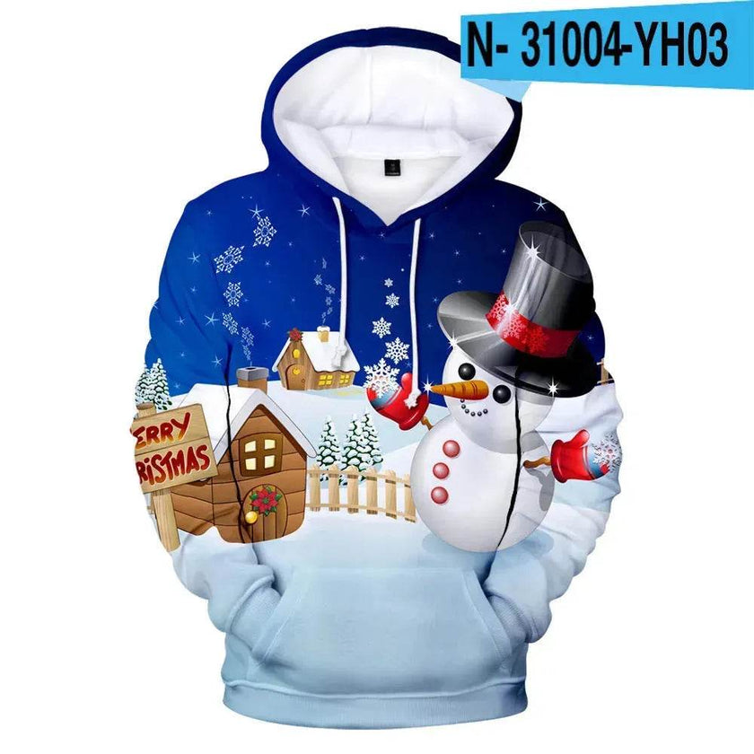 New Funny Christmas Printed Hoodie sweatshirt