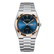Men's Ultra-Thin Quartz Watch – Stainless Steel Band, Butterfly Clasp, 10 Colors