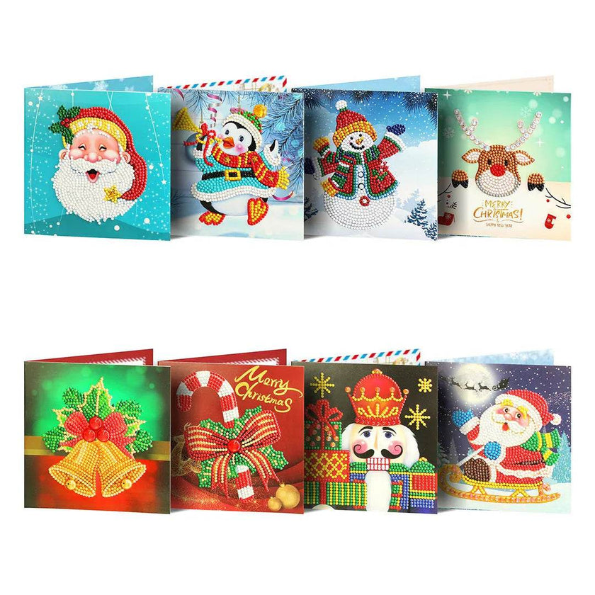 Handmade DIY Christmas Card Piece Diamond Painting