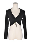 AERIE Women Crop Tops Regular fit in Black - XS