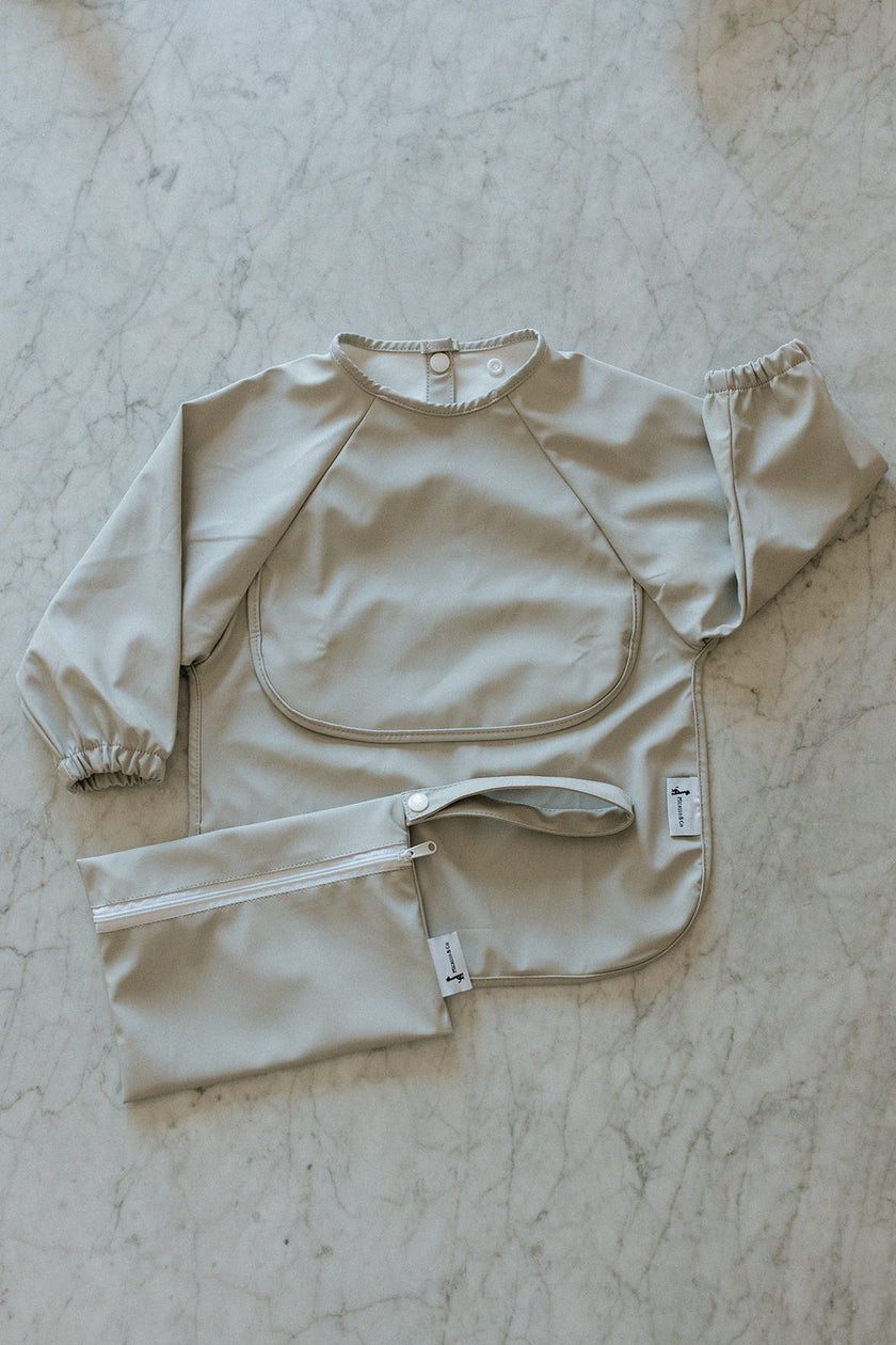 Bavette à manches longues imperméable avec poche | 6-24 mois