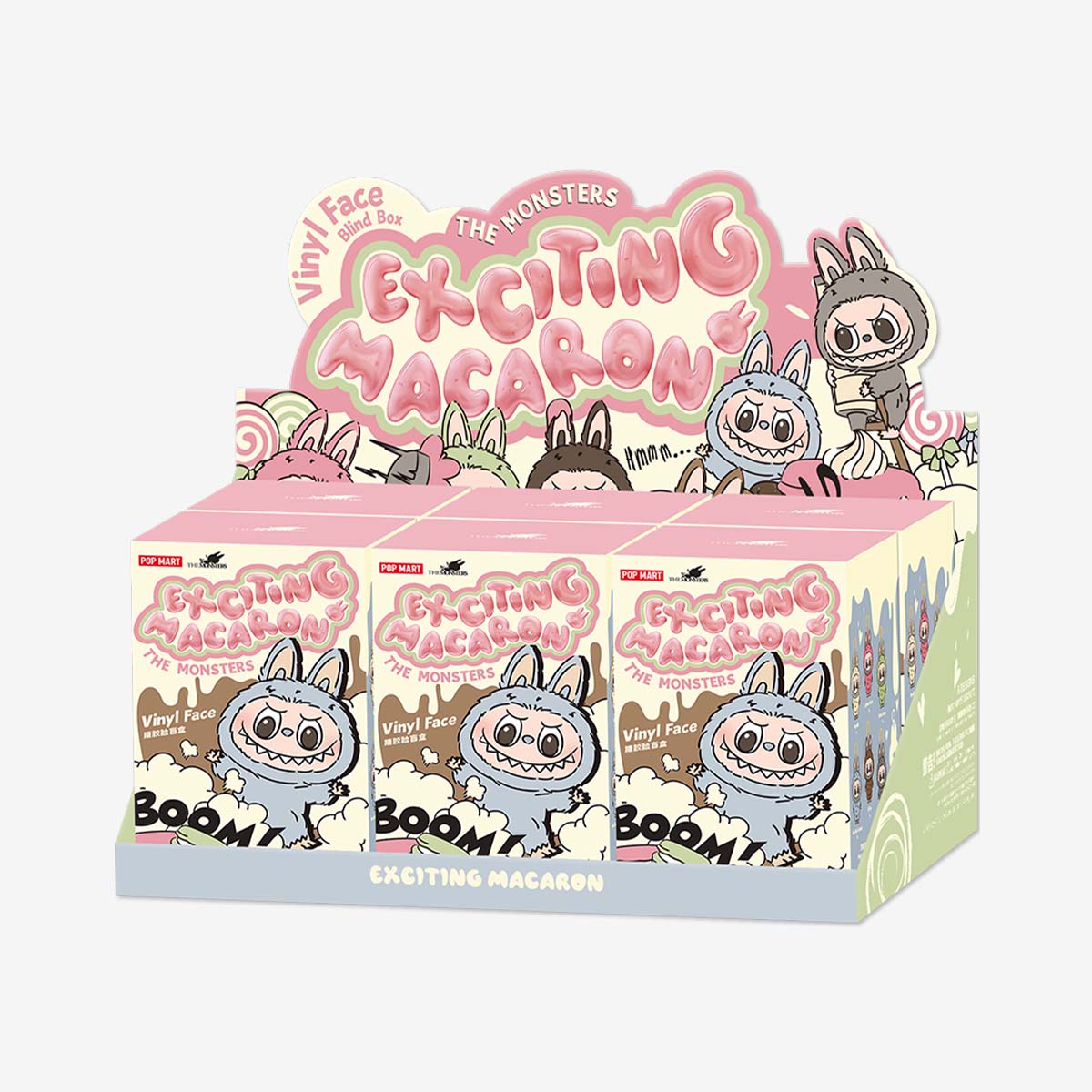 Labubu - The Monsters Exciting Macaron Vinyl Plush Blind Box (1 Random Box)