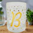 Luminarc Aristocrat 14 ounce Real Gold Monogram