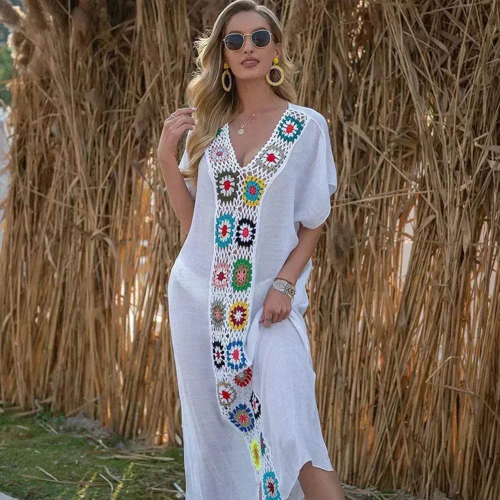 2025 Summer Beach Hand Crochet Stitching Dress