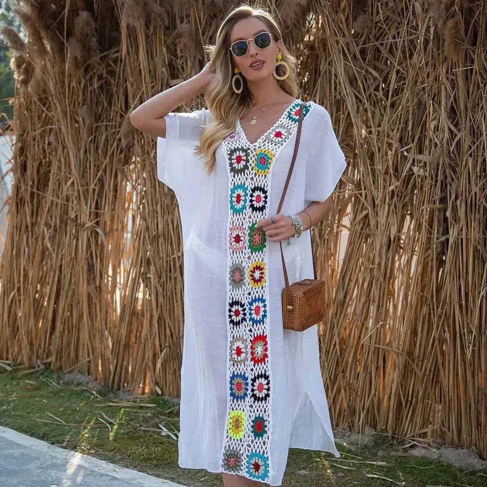 2025 Summer Beach Hand Crochet Stitching Dress