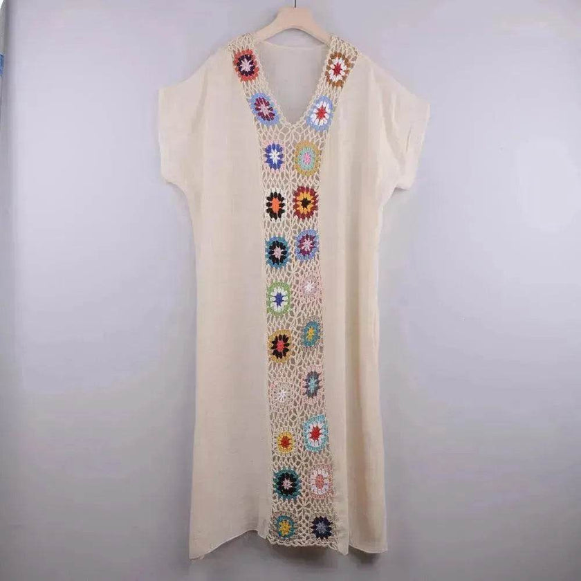 2025 Summer Beach Hand Crochet Stitching Dress