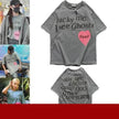 2025 Summer Printed Heavy Loose OVERSIZE Round Neck Short Sleeve Unisex T-shirt