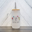 One More Chapter Glass Can with Bamboo Lid