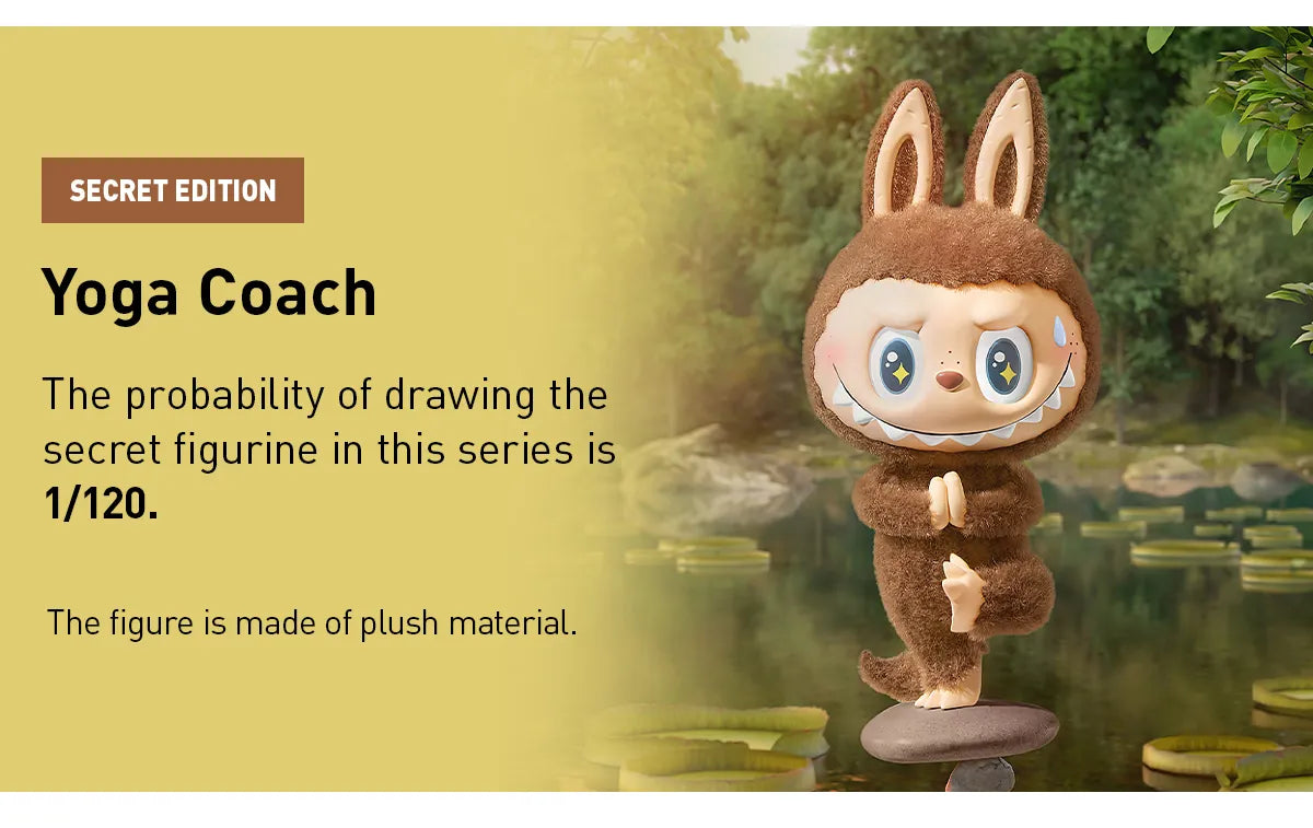 Labubu - The Monsters Lazy Yoga Series Figures Blind Box (1 Random Box)
