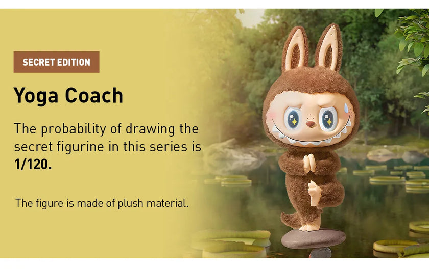 Labubu - The Monsters Lazy Yoga Series Figures Blind Box (1 Random Box)
